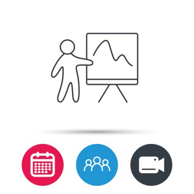 Sunu simge. İstatistik grafik işareti.