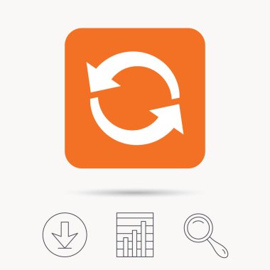 Update simgesi. Yenileme veya yineleme işareti.