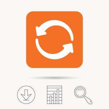 Update simgesi. Yenileme veya yineleme işareti.