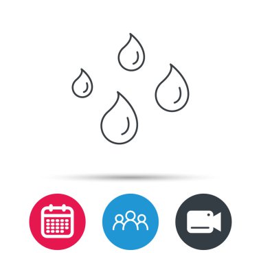 Su simgesi bırakır. Yağmur veya işareti yıkama.