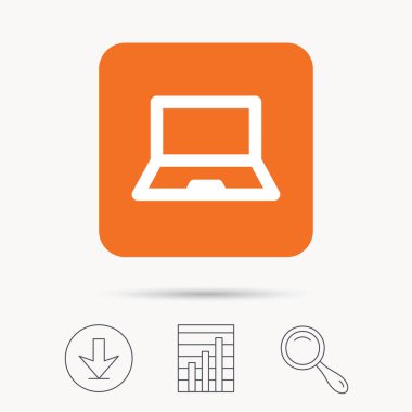 Bilgisayar kutsal kişilerin resmi. Defter ya da laptop pc işareti.