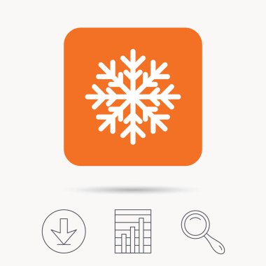 Kar tanesi simgesi. Klima işareti.