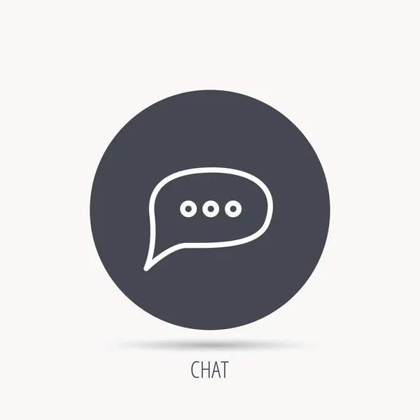 Icona chat. Commento messaggio segno . — Vettoriale Stock