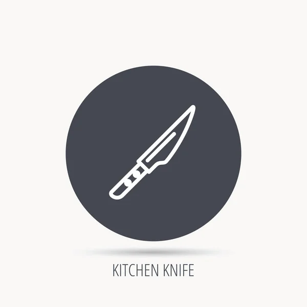 Kitchen knife icon. Chef tool sign. — Stock Vector