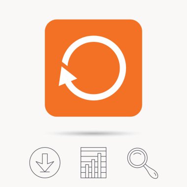 Update simgesi. Yenileme veya yineleme işareti.