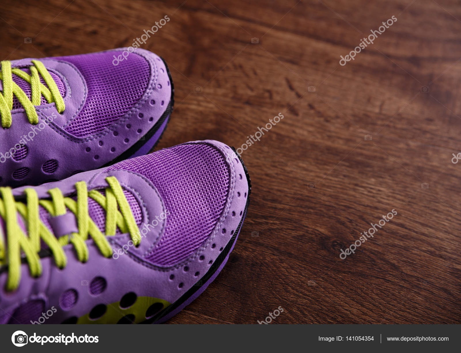 purple gym shoes