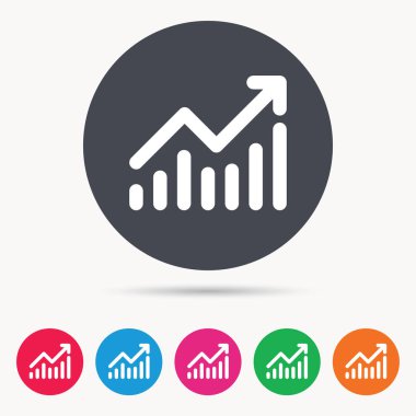 Grafik simgesi. İş analizi işareti grafik.