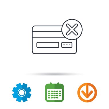 Kredi kartı simgesini kaldırın. İşareti alışveriş.