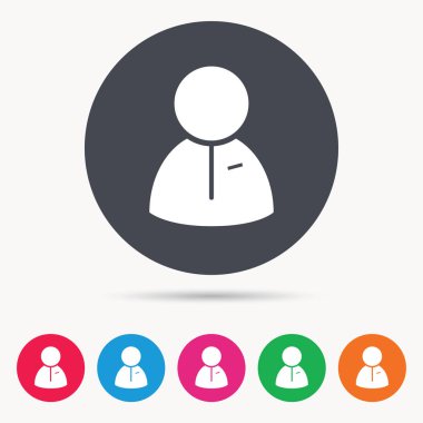 Kullanıcı simgesi. İnsan kişi işareti.