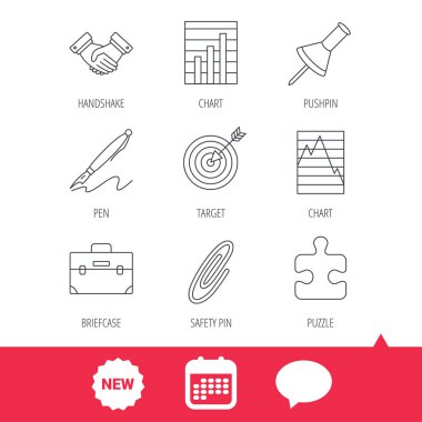 El sıkışma, graph grafikleri ve hedef simgeler.