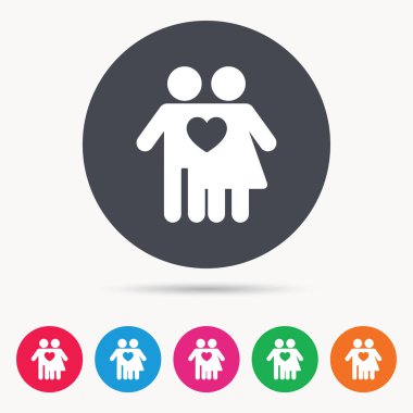 Çift simgesi tr. Geleneksel genç aile işareti.