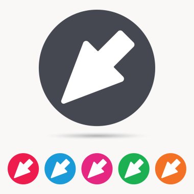 İmleç simgesi. Bilgisayar konumu işaret işareti.