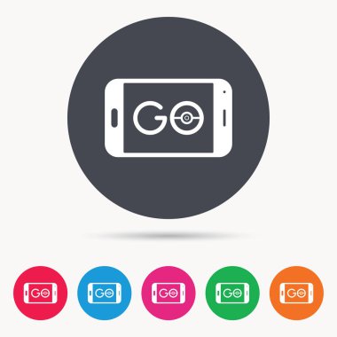 Smartphone aygıt simgesi. Sembol gitmek.