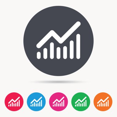 Grafik simgesi. İş analizi işareti grafik.