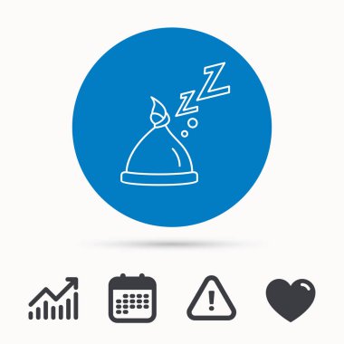 Nodül simgesi ile bebek şapka. Yeni doğan kap işareti.