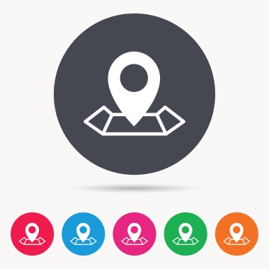 Konumu simgesi. İşaretçi işaret göster.