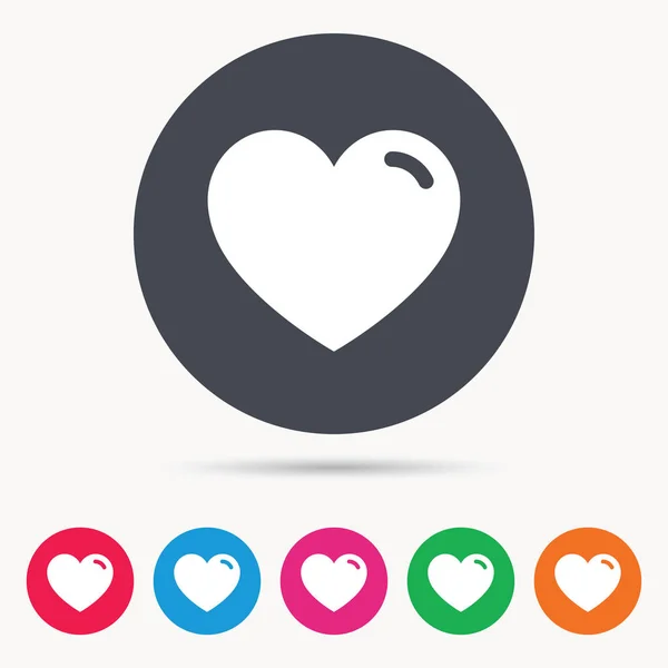 Heart icon. Romantic love sign. — Stock Vector