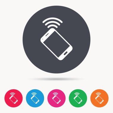 Cep telefonu simgesi. Cep telefonu iletişim.