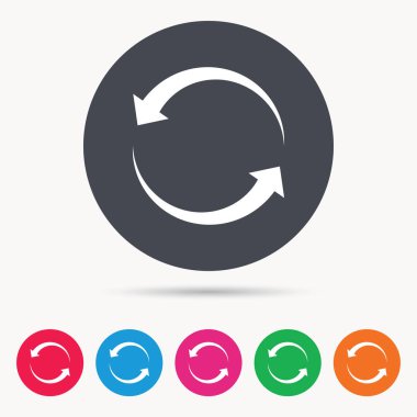 Update simgesi. Yenileme veya yineleme işareti.