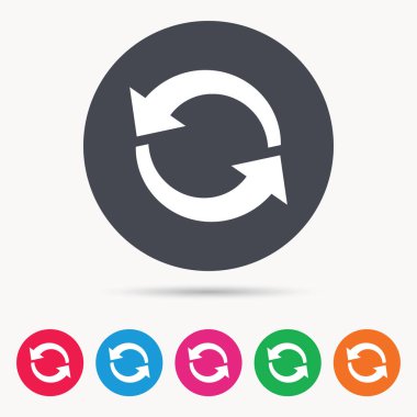 Update simgesi. Yenileme veya yineleme işareti.