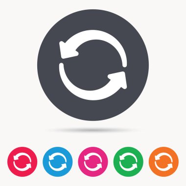 Update simgesi. Yenileme veya yineleme işareti.