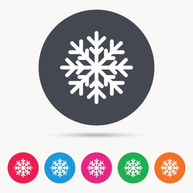 Kar tanesi simgesi. Klima işareti.