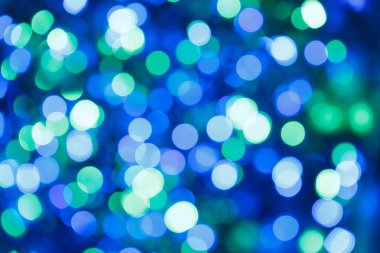 Bulanık ışıklar mavi arka plan. Festival tasarım.