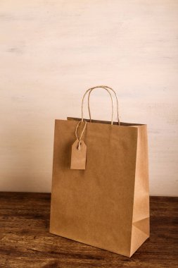 Boş alışveriş çantası mockup. Satış konsepti.