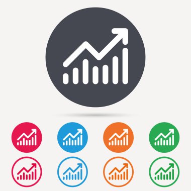 Grafik simgesi. İş analizi işareti grafik.