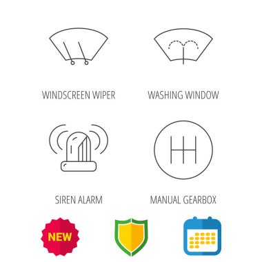 Manuel şanzıman, siren çalar ve yıkama pencere.