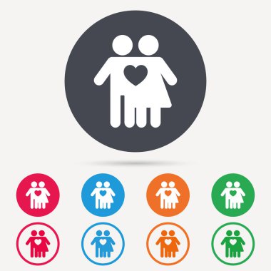 Çift simgesi tr. Geleneksel genç aile işareti.