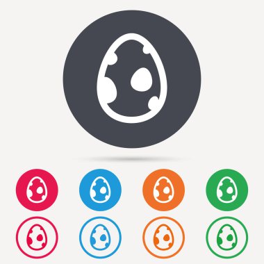 Dinozor yumurta simgesi. Doğum sembolü işareti.