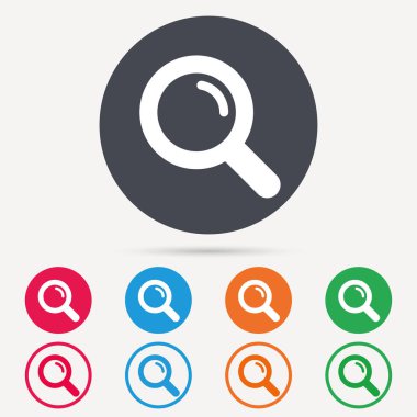 Büyüteç simgesi. Büyüteç işaretini ara.