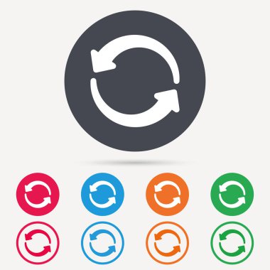 Update simgesi. Yenileme veya yineleme işareti.