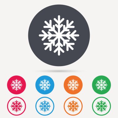 Kar tanesi simgesi. Klima işareti.