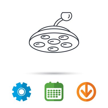 Cerrahi lamba simgesi. Cerrah ışık işareti.