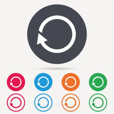 Update simgesi. Yenileme veya yineleme işareti.