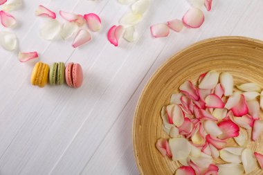 Acıbadem kurabiyesi kek. Renkli tatlı Badem Çerezler.