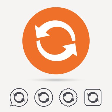 Update simgesi. Yenileme veya yineleme işareti.