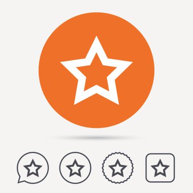 Yıldız simgesi. Sık kullanılan veya en iyi işareti.