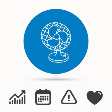 Vantilatör simgesi. Fan veya pervane işareti.