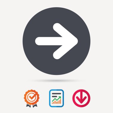 Ok simgesi. Sonraki gezinme işaret.