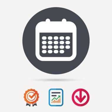 Takvim simgesini. Olaylar uyarı mektubu işareti.