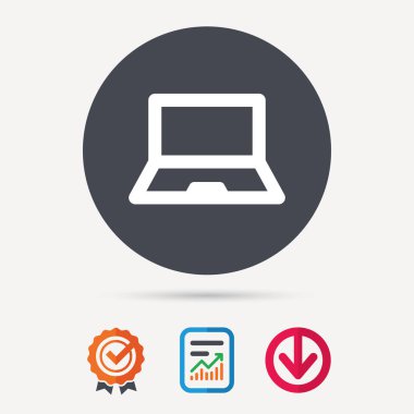 Bilgisayar kutsal kişilerin resmi. Defter ya da laptop pc işareti.