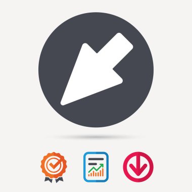 İmleç simgesi. Bilgisayar konumu işaret işareti.