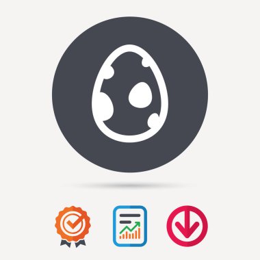 Dinozor yumurta simgesi. Doğum sembolü işareti.