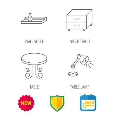 Vintage tablo, lamba ve komidin simgeleri.