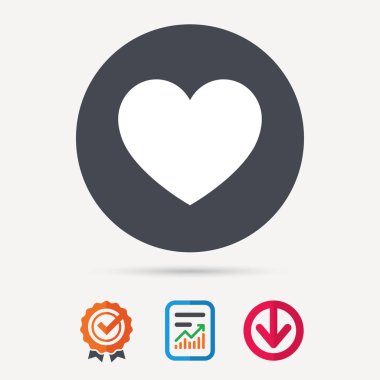 Kalp simgesi. Romantik aşk işareti.