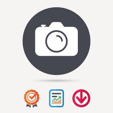 Kamera simgesi. Profesyonel photocamera işareti.