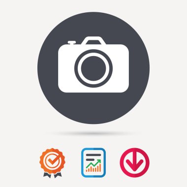 Kamera simgesi. Profesyonel photocamera işareti.